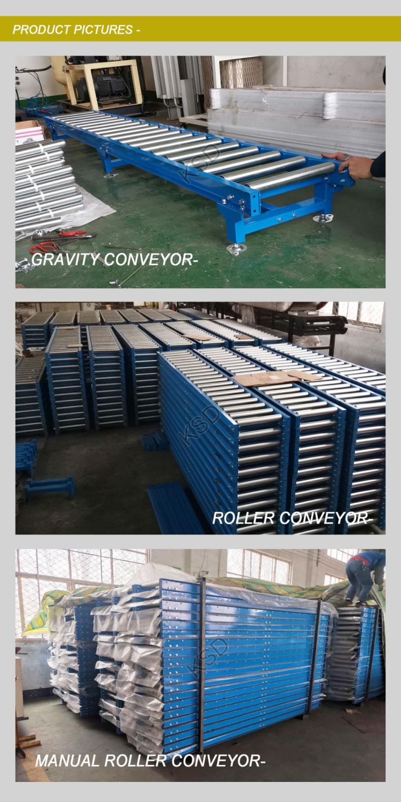 High Speed Motor Driven and Unpowered Roller Conveyor