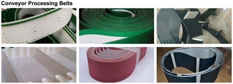 China Factory Hot Sale 3.0mm Dark Green Matte Top PVC Belt for Non-Woven Industry
