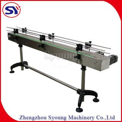 Hot Plastic Chain Flight Conveyor for Small Cans Bottles Jars