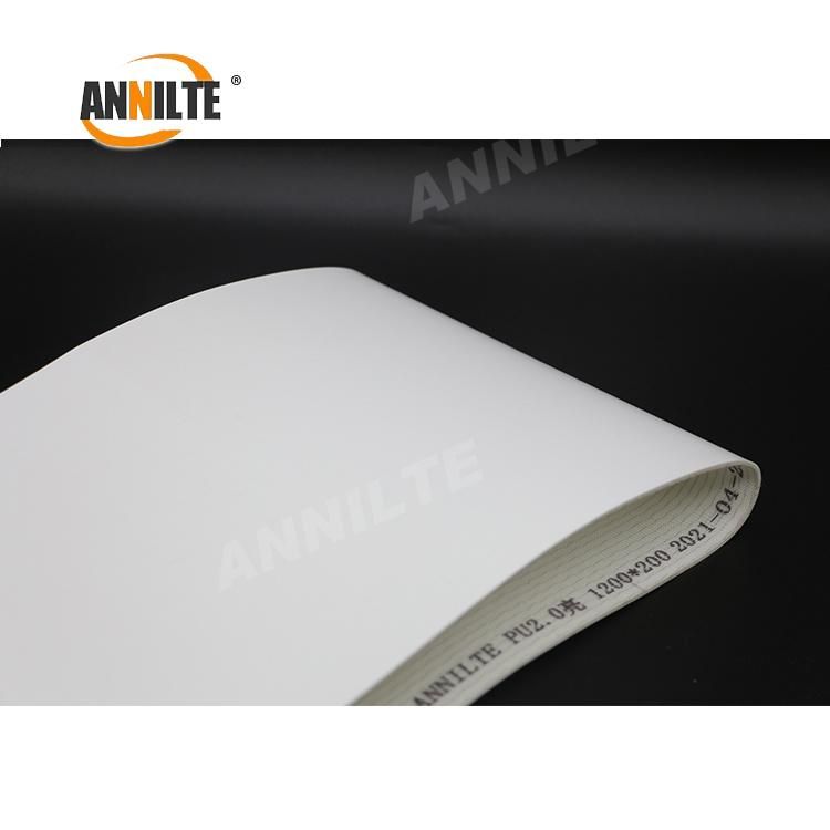 Annilte White PU 2.0 Food Grade Conveyor Belt Dough Sheeter Belt for Dough Sheeter and Bread Biscuit