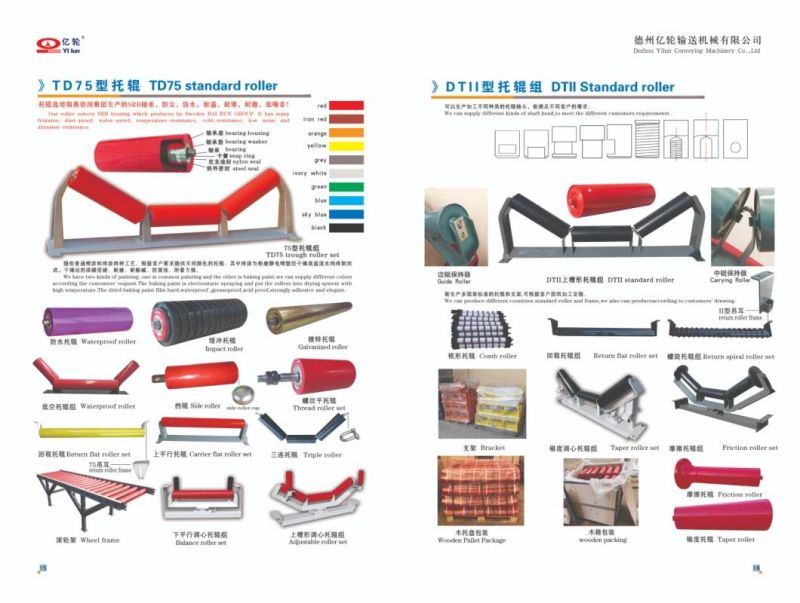 China High Speed Carrier Conveyor Tapered Self-Aligning Roller Idler for Belt Conveyor