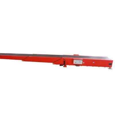 China 3 Three Sections Telescopic Boom Truck Loading Conveyor Belt for Logistics Discharge