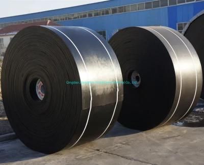Nn300 Bare Back Black Rubber Conveyor Belts for Export