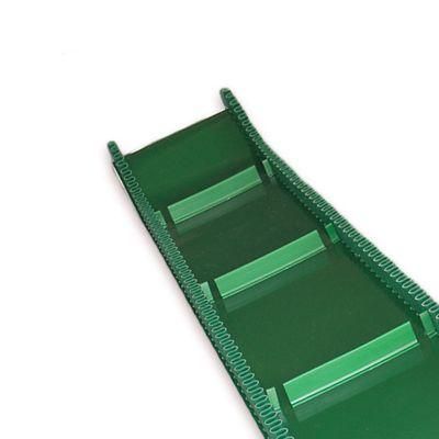 Green Thermoplastic Corrugated Sidewalls PVC Conveyor Belts