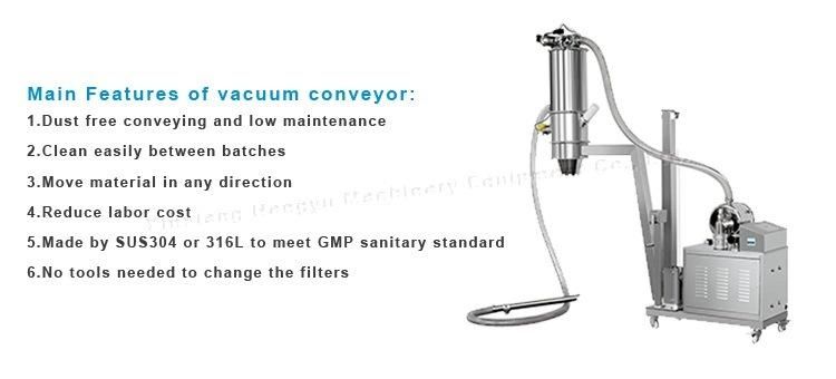 Dust Free High Efficient Chemical Powder Pneumatic Vacuum Conveyor