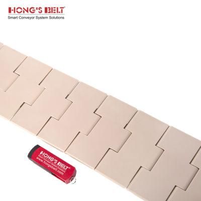 Hongsbelt HS-828-K325 Plastic Straight Running Flat Top Chains Plasitc Conveyor Chain