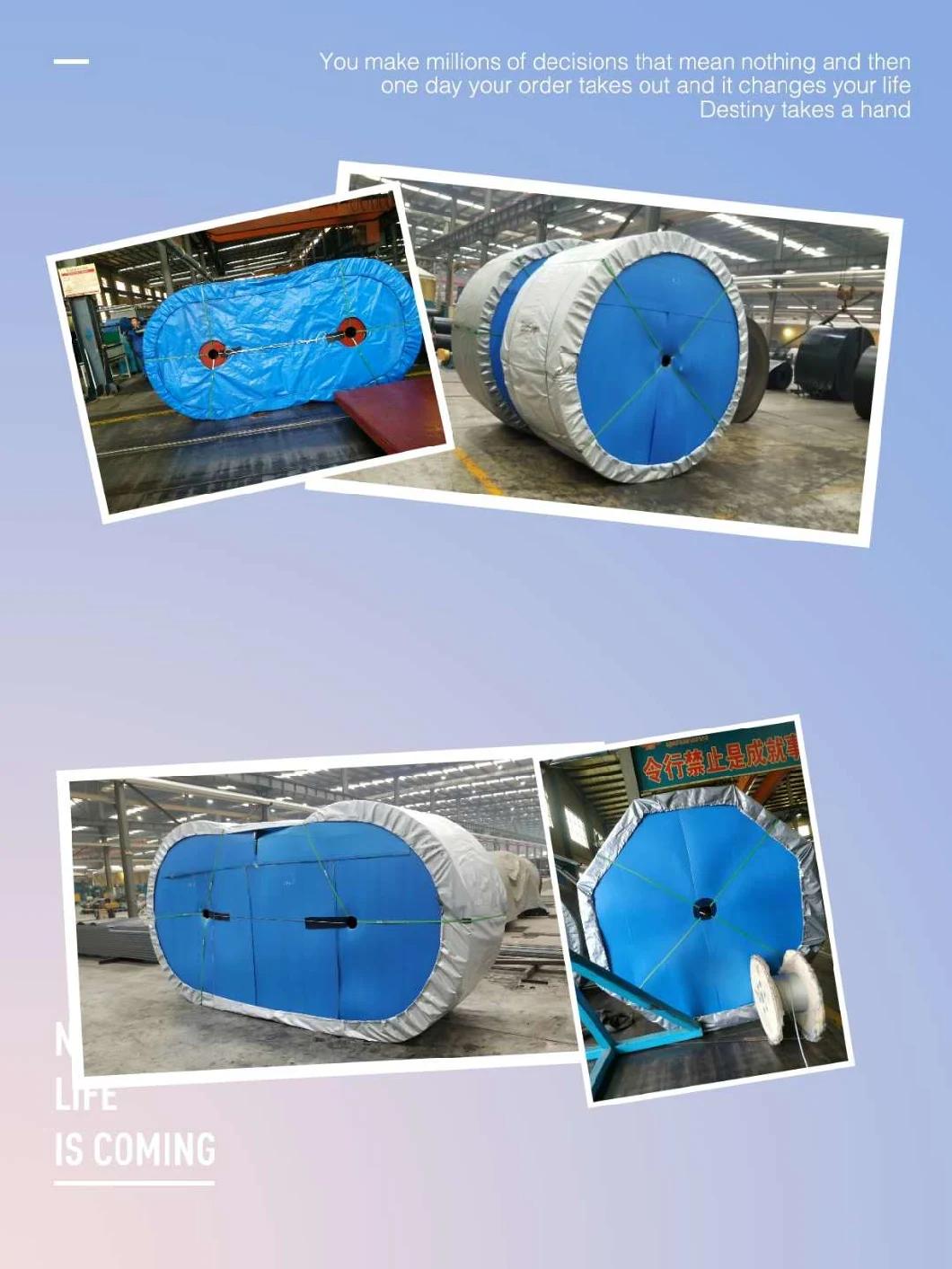 High Tensile Rubber Black Conveyor Belt for Steel Ore Plant