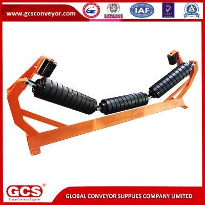 Made in China Industrial Mining Used Steel Rubber Disc Idler Impact Conveyor Roller