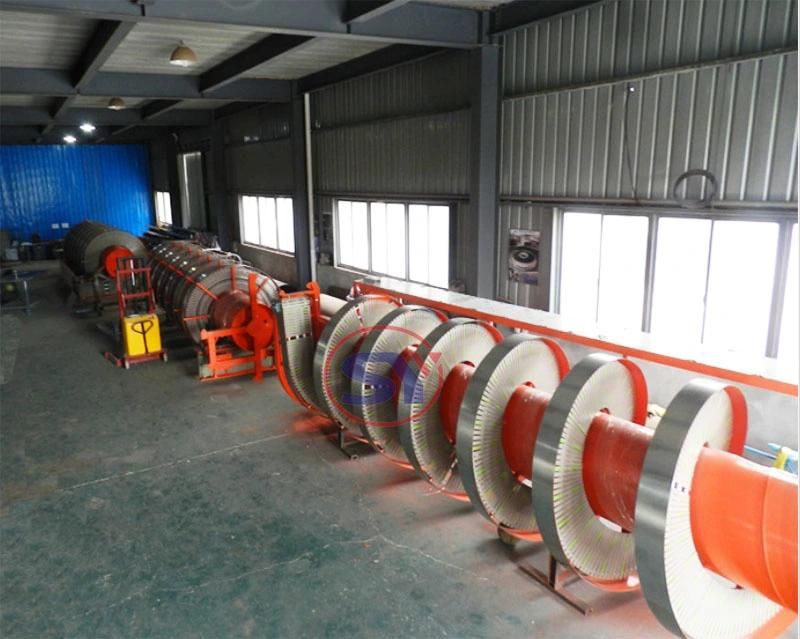 Food Beverage Factory Coiled Screw Elevator Conveyor for Water Barrel