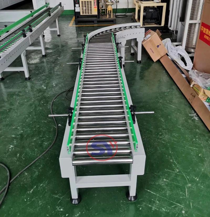 Automatic up-Down Layers Roller Conveyor Line for Fruit Sorting