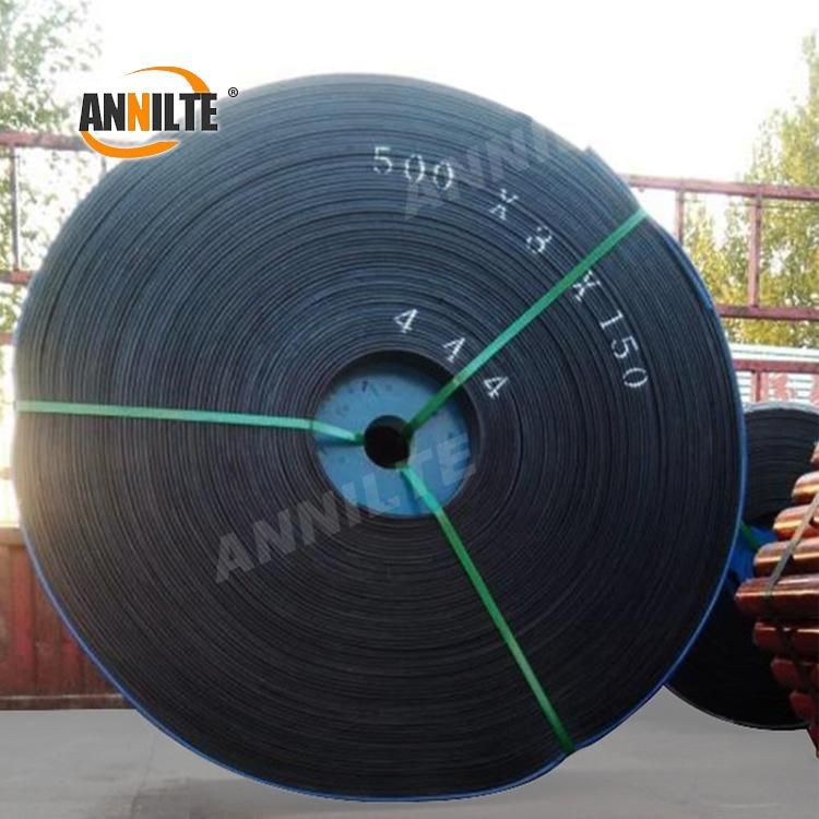 Annilte Conveyor Belt Rubber Conveyor Belt 10mm Thickness 3 Ply Nylon Conveyor Belt