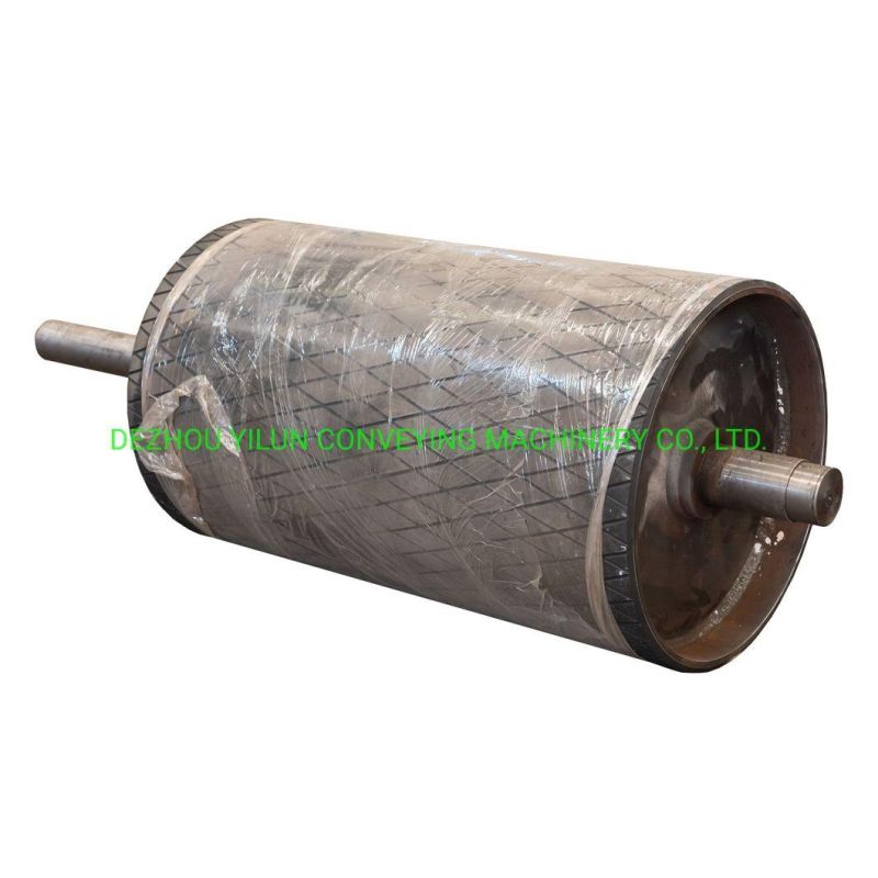 Belt Conveyor Drive Pulley with Bearing and Bearing House for Coal, Cement, Crusher and Mining Industries