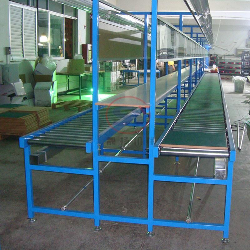 Industrial Roller Bed Table Conveyor for Consumer Goods Face Mask Electronic Assemblly Line