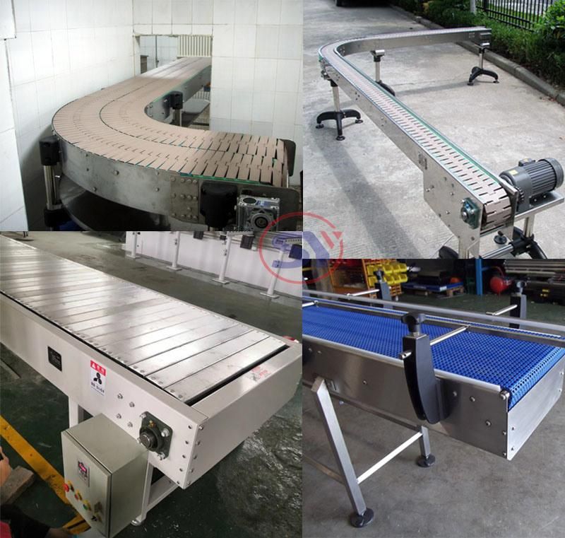 Customized Automatic Turning Chain Slat Plate Conveyor Belt