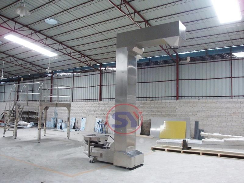 Vertical Loading Bucket Hoist Conveyor for Conveying Coffee Beans Powder