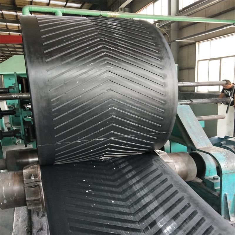 Rubber Belt Ep150 Chevron Conveyor Belt for Mine