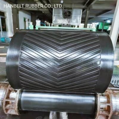 Closed V Ep Chevron Rubber Conveyor Belt for Sale