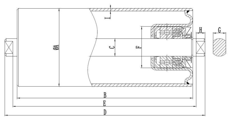 Td75 Waterproof Roller for Belt Conveyor Export to Saudi Arabia From Dezhou Yilun Factory