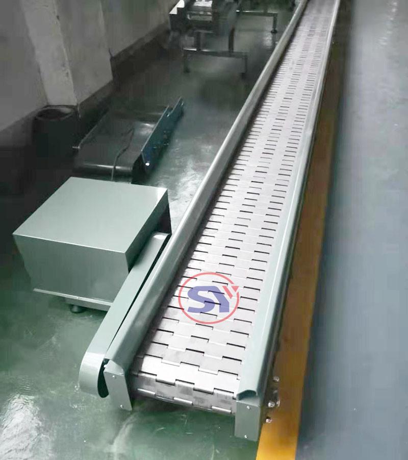 Flat Conveying Plastic Modular Belt Conveyor Machine for Food Beverage