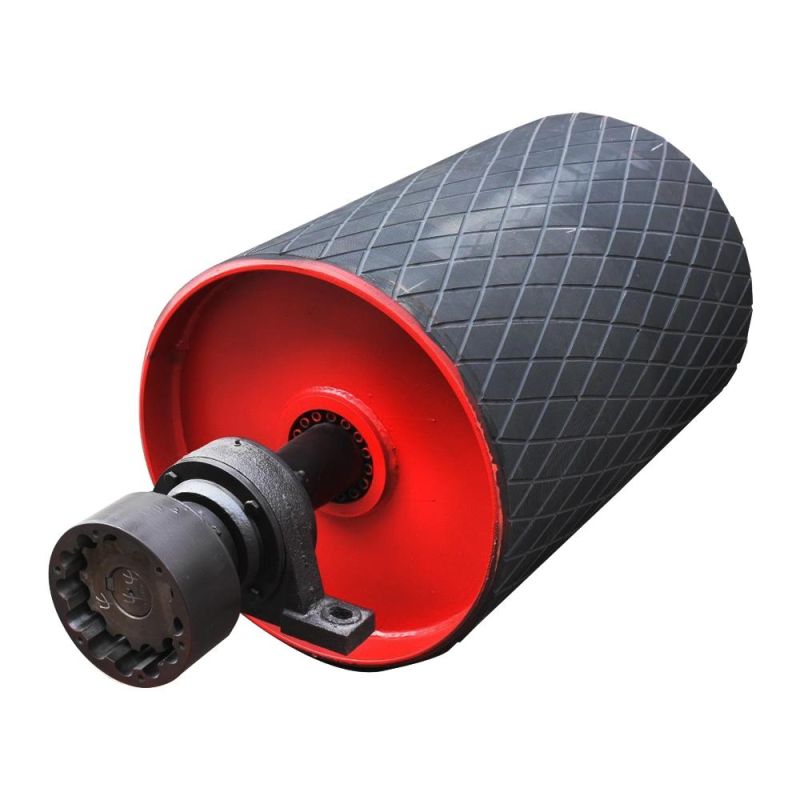 Coal Mining Belt Conveyor Drum Pulley Cage Drive Pulley