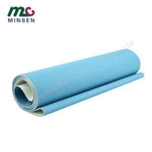 Factory 2mm Blue PVC/PU/Pvk Light Duty Industrial Conveyor/Transmission Belting/Belt with Diamond Pattern