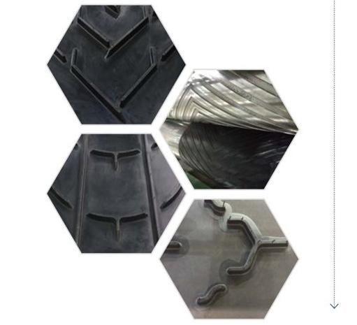 Abrasion Resistant Rubber Chevron Conveyor Belt for Bulk Transfer