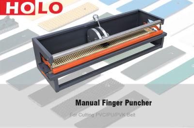 Manual PVC Conveyor Belt Finger Punching Puncher Machine