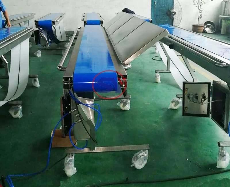 Grain Cereal Transport Stainless Steel Belt Conveyor with Baffer