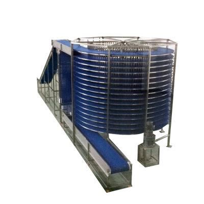 Vertical Spiral Conveyor Systems Food Grade Spiral Conveyor Baked Food Processing Industry Cooling Tower Conveyor