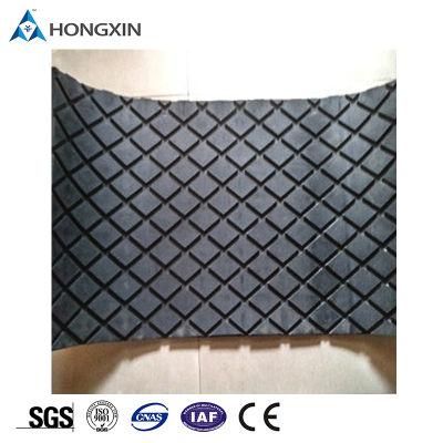Small Diamond Pattern Pulley Lagging Rubber Sheet Diamond Rubber Lagging Conveyor Drum Drive Pulley Herringbone Pulley Lagging
