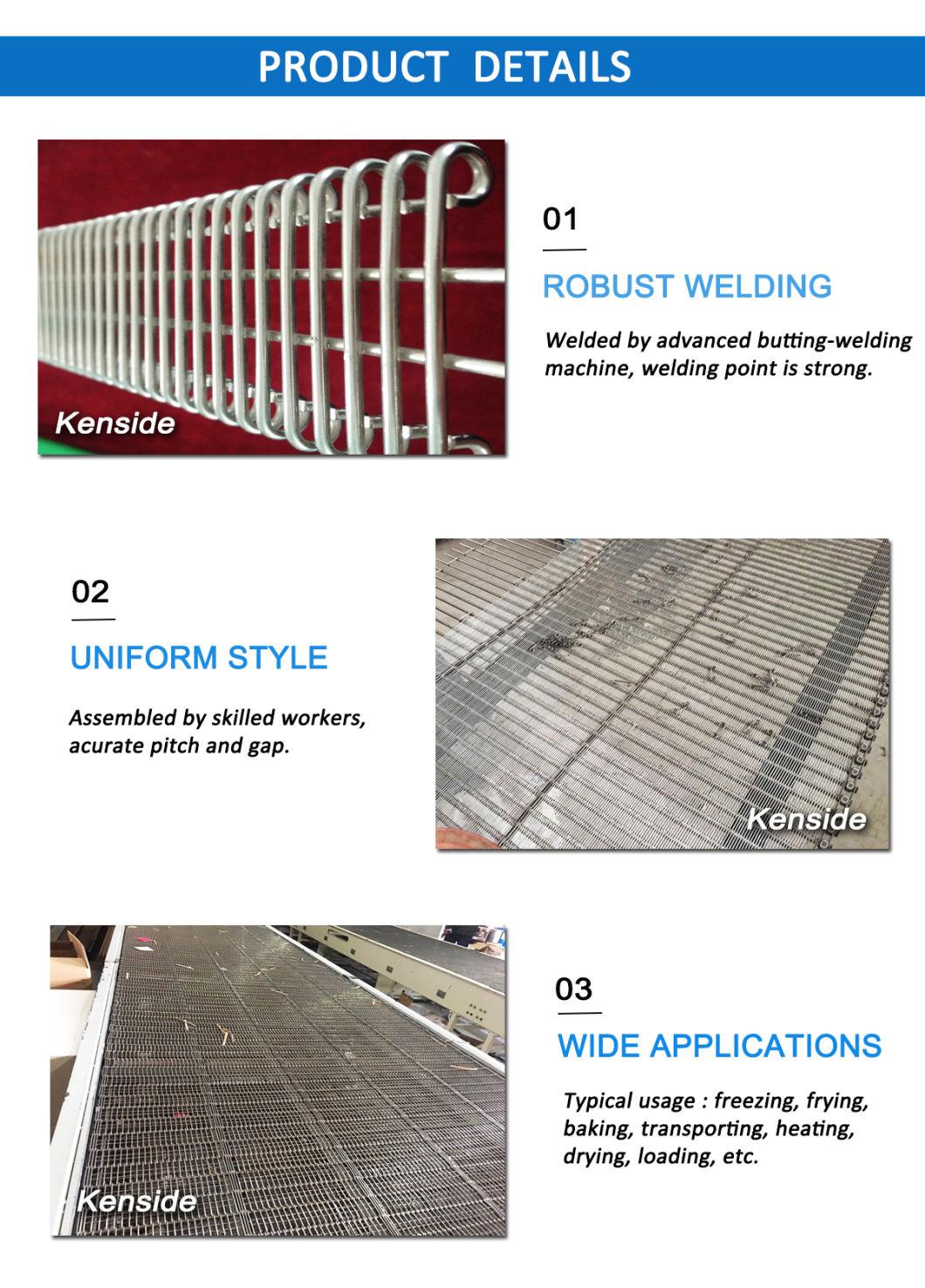 High Quality Stainless Steel 304 Eye Link Wire Mesh Conveyor Belt