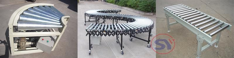 Simple Structure Horizontal Conveying Loading Unloading Roller Conveyor for Bags