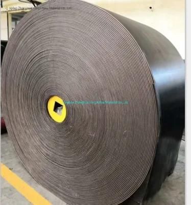 Nylon Black Cut Edge Rubber Conveyor Belts for Cement Plants