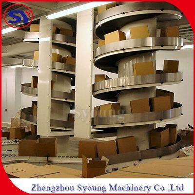Hot Selling Vertical Spiral Conveyor for Pallets and Carton Box Cases