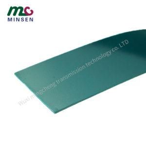 PVC 5.0mm Dark Green Glossy Smooth Conveyor Belt for Lots Industries