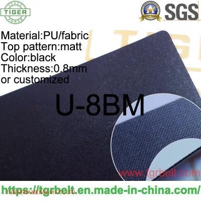 China Factory Tiger 0.8mm Black PU Cross Lappper Belt for Textile Machinery