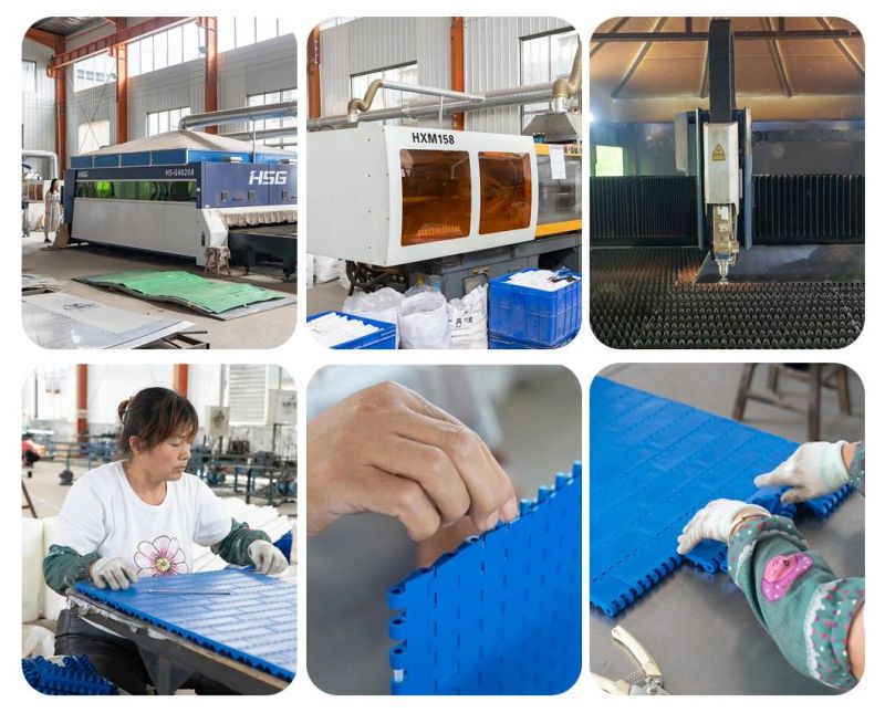 25.4mm Pitch Modular Plastic Conveyor Belt for Paper Making Production Line