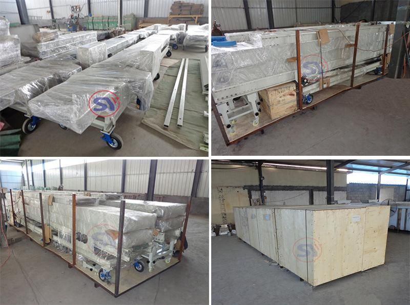 Galvanized Steel Mobile Roller Conveyor for Airport Scanner