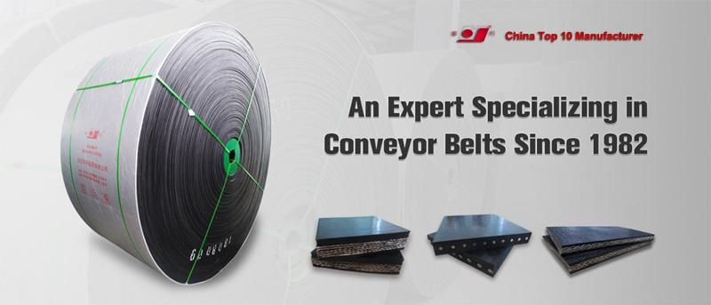 Ep250 Black Rubber Conveyor Belt