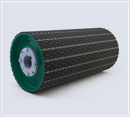 High Wear Resistant 15mm Thickness Conveyor Replaceable Pulley Rubber Strip Lagging Rubber Coated Pulley