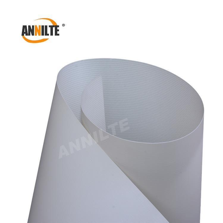 Annilte Factory White PU Food-Grade Conveyor Belt Oil-Resistant Matte Surface Flat Bending Machine Belt