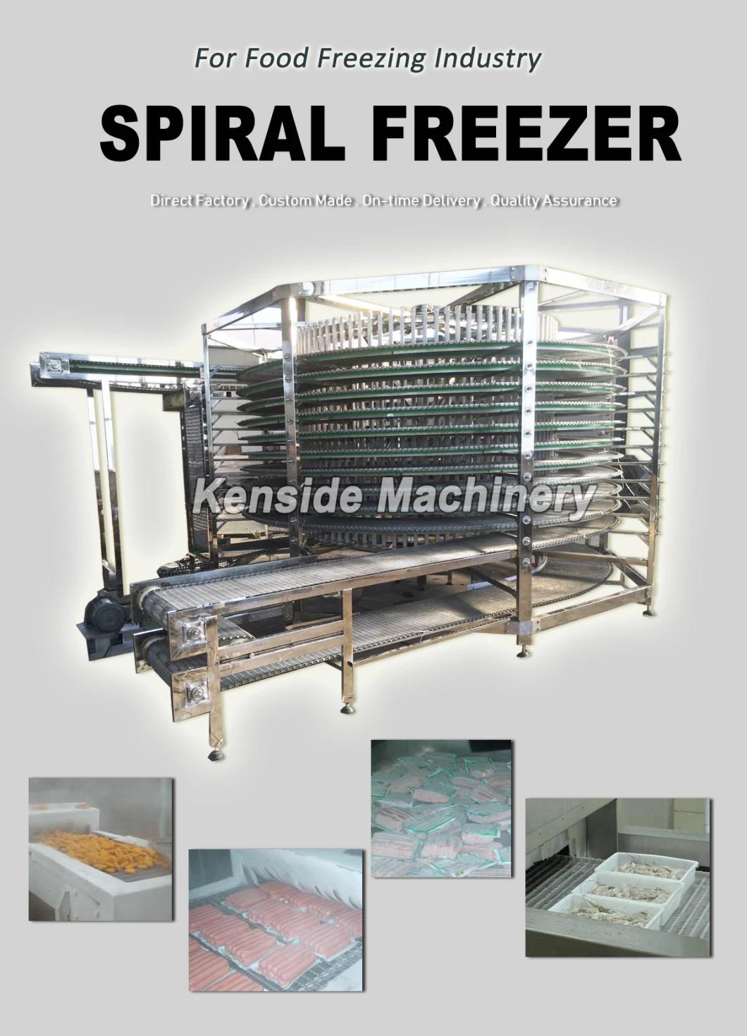 Spiral Freezing Conveyor for Food Production