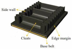 High-Angle Conveying Belting for Food Chemical with Steel Cord