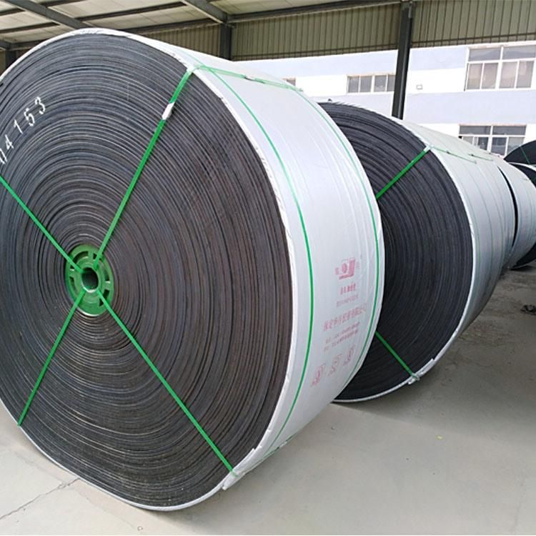 Ep300 Narrow Black Rubber Conveyor Belt Width 100mm-400mm