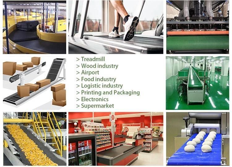 Food Grade Flat Tracking Guide PU Conveyor Belt