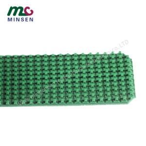 Factory Price Green Wave Grass Rough Surface PVC Round Industrial Conveyor Belt for Sale
