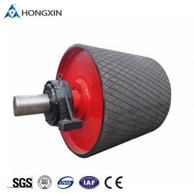 12mm Thickness Diamond Pattern Rubber Sheet Roller Lagging Conveyor Bend Pulley with Diamond Rubber Lagging