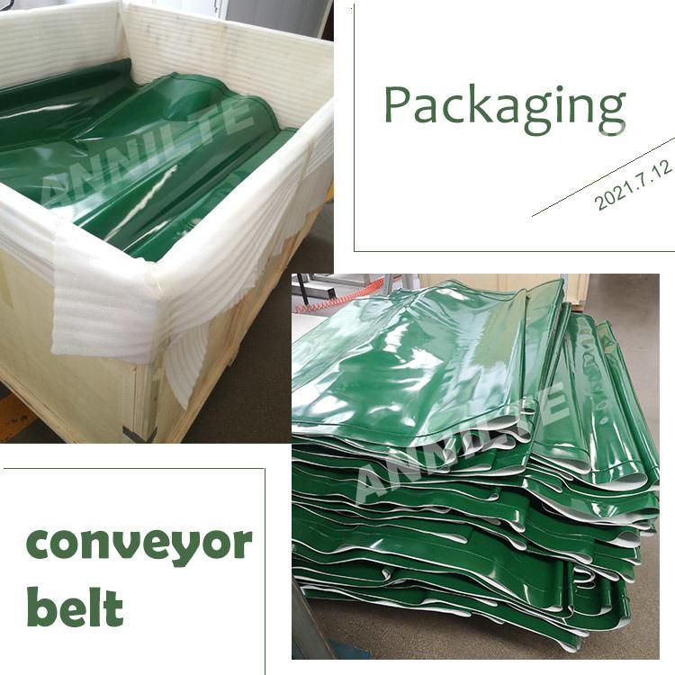 Annilte Manufacturers Wholesale Can Be Customized Green PVC Conveyor Belt, Green Diamond Pattern, Green PVC Pattern Conveyor Belt Wear Resistance and Anti Slip