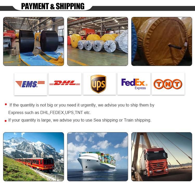 Rubber Conveyor Belt Nn360/3 14" Inch X P X (1/8" + 1/16") M 5/16" X 8MPa