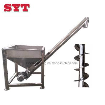 Inclined Hopper Screw Feeder Conveyor for Spices and Condiments